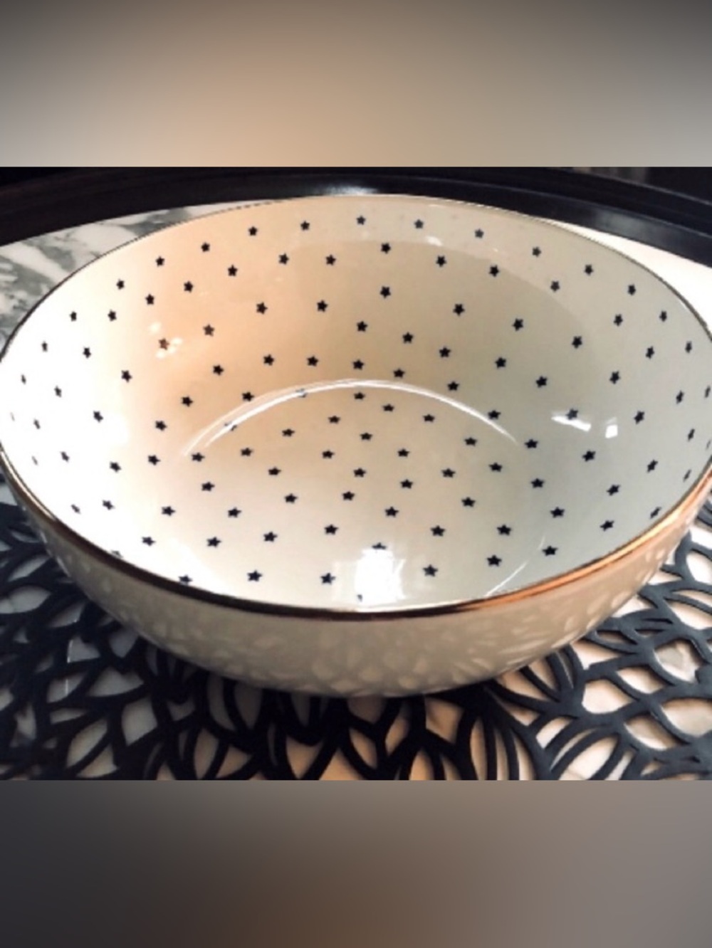 “RICHARD GRINORI” 🇮🇹 LARGE WHITE PORCELAIN SERVING BOWL